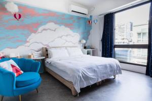 Voodi või voodid majutusasutuse EATzzZ Hostel toas