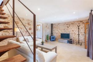 A seating area at Can Miquel