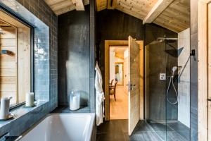 Koupelna v ubytování Le Chalet Mont Blanc