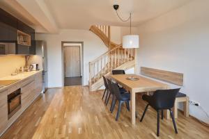Kuchyň nebo kuchyňský kout v ubytování Luční apartmán Tymiána