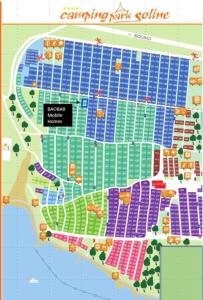 ビオグラード・ナ・モルにあるBaobab Mobile Homesの公園用ソフトの地図