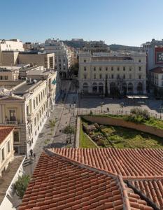 Γενική άποψη της πόλης Αθήνα ή θέα της πόλης από  αυτό το διαμέρισμα
