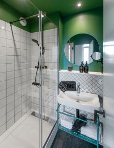 Salle de bains dans l'établissement Hôtel Tandem - Boutique Hôtel
