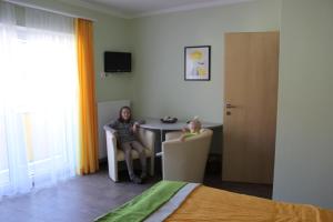 TV a/nebo společenská místnost v ubytování Gasthof zum Mohrn