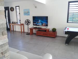 TV a/nebo společenská místnost v ubytování villa Lorenza