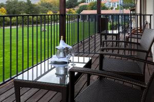 Balkon lub taras w obiekcie Oca Vila de Allariz Hotel Balneario