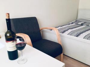 Posteľ alebo postele v izbe v ubytovaní Gdańsk Szklana Huta Apartament