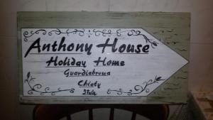 Certifikát, ocenenie alebo iný dokument vystavený v ubytovaní Anthony House