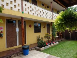 Zahrada ubytování Hospedaje San Antonio Tepoztlán.