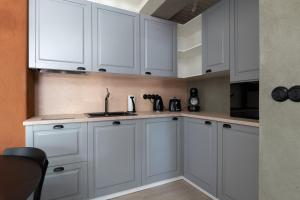 Kuchyň nebo kuchyňský kout v ubytování Magasini Fine Estate Apartments