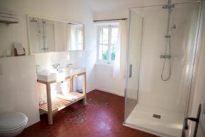 A bathroom at Le Pavillon d'Arnajon