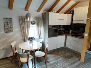 Kuchyň nebo kuchyňský kout v ubytování Apartment King