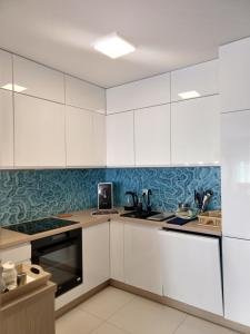 Kuchnia lub aneks kuchenny w obiekcie Apartament FALA-Miodowy Dom