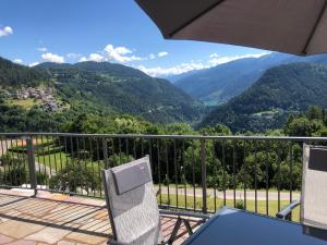 A balcony or terrace at B and B nonna Rosa vista Lagorai