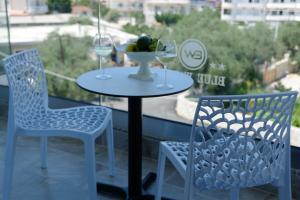 Balkón nebo terasa v ubytování Blue Water Hotel Ksamil