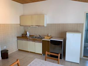 Kuchyň nebo kuchyňský kout v ubytování Roca Apartments