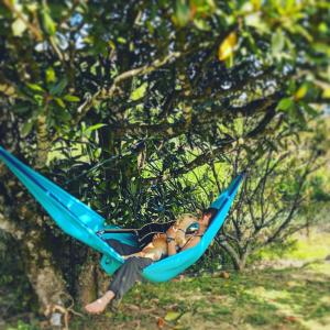 Κήπος έξω από το Laughing Leopard Hostel