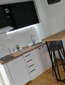 Η κουζίνα ή μικρή κουζίνα στο Apartman Ena