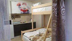 Postel nebo postele na pokoji v ubytování Hotel Zátoka