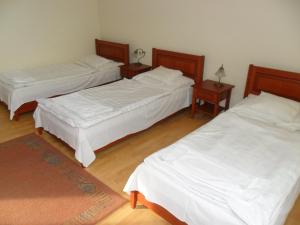 Postel nebo postele na pokoji v ubytování Várkert Panzió