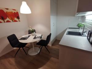 Kuchyňa alebo kuchynka v ubytovaní Marina Rijeka Center apartments