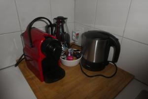 Haus Silberblick Anrigにあるコーヒーまたはお茶