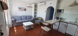 Η κουζίνα ή μικρή κουζίνα στο Apartamento en Playa Son Bou