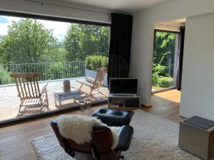 Χώρος καθιστικού στο Ferienhaus Poppenhausen