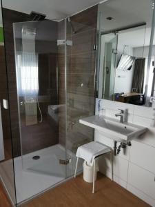 Koupelna v ubytování Hotel Alte Post
