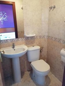 Baðherbergi á Hostal Jaime I
