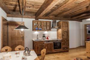 Kuchyň nebo kuchyňský kout v ubytování Residence Mitterdorfer