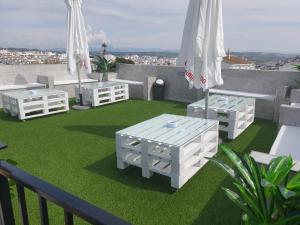 Balkon lub taras w obiekcie Hostal Málaga