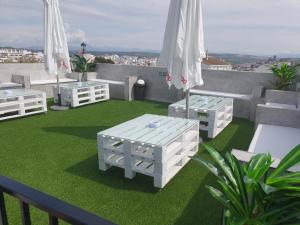 Balkon lub taras w obiekcie Hostal Málaga