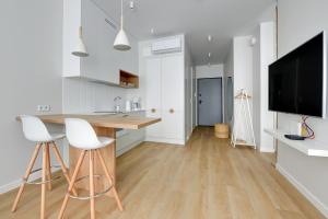 TV a/nebo společenská místnost v ubytování Comfort Apartments Granaria