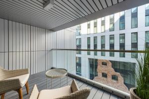 Balkón nebo terasa v ubytování Comfort Apartments Granaria