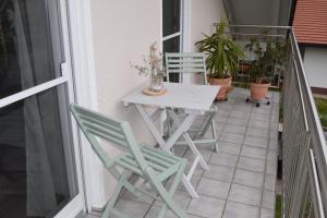 Balkón nebo terasa v ubytování Haus Heidi