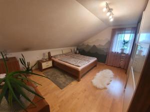 Postel nebo postele na pokoji v ubytování Haus Heidi
