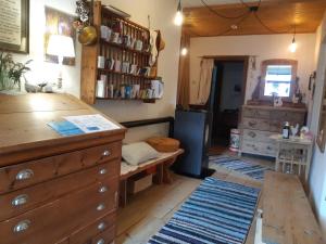 Eldhús eða eldhúskrókur á Bed & Breakfast Dolomiti Bey Haus Pinter
