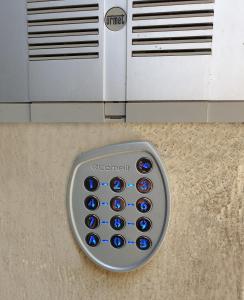 a remote control sitting on the floor next to an appliance at APT Re di Roma in Rome