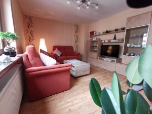 Posezení v ubytování Ferienwohnung Moselblick