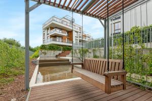 Balkón alebo terasa v ubytovaní Nadmorski Park Premium