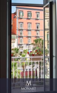 A balcony or terrace at MONART HOSPITALITY Cavour