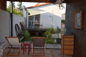 Patio nebo venkovní prostory v ubytování Dorfoase