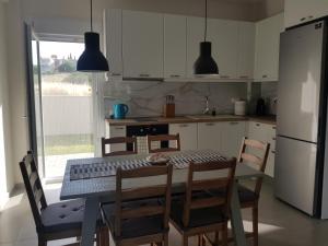 Kuchyň nebo kuchyňský kout v ubytování Lagonisi Apartment