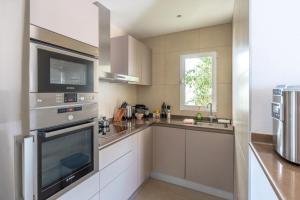 Dapur atau dapur kecil di Maryvilla Inspiración y Vacaciones - Bungalows