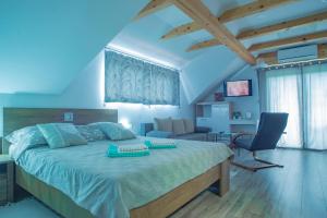 Postel nebo postele na pokoji v ubytování Studio Apartment Karlo