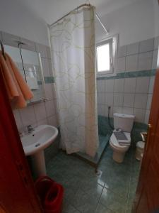 Koupelna v ubytování Apocalypsis Studios-Apartments