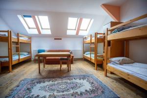 Postel nebo postele na pokoji v ubytování Jugendzentrum Seligstadt