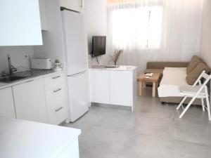 Kuchnia lub aneks kuchenny w obiekcie Casita cerca de la playa decorada con amor