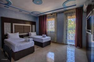 Ένα ή περισσότερα κρεβάτια σε δωμάτιο στο Hotel Jibal Chaouen